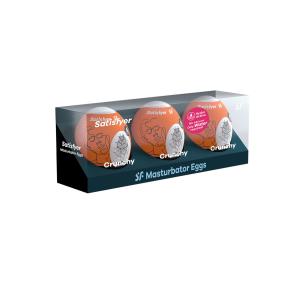 SATISFYER CHRUNCHY HUEVOS MASTURBADORES 3 1UN