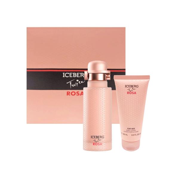 ICEBERG TWICE ROSA EAU DE TOILETTE 125ML VAPORIZADOR + LOCION PERFUMADA CORPORAL 100ML