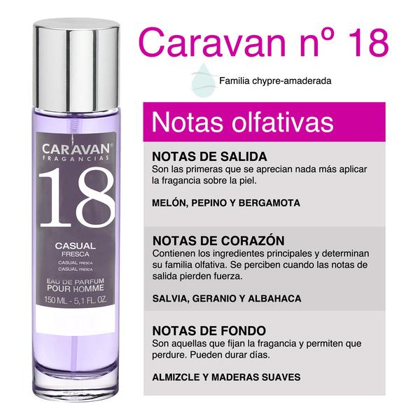 SET CARAVAN PERFUME DE HOMBRE Nº18 150ML+30ML - imagen 1