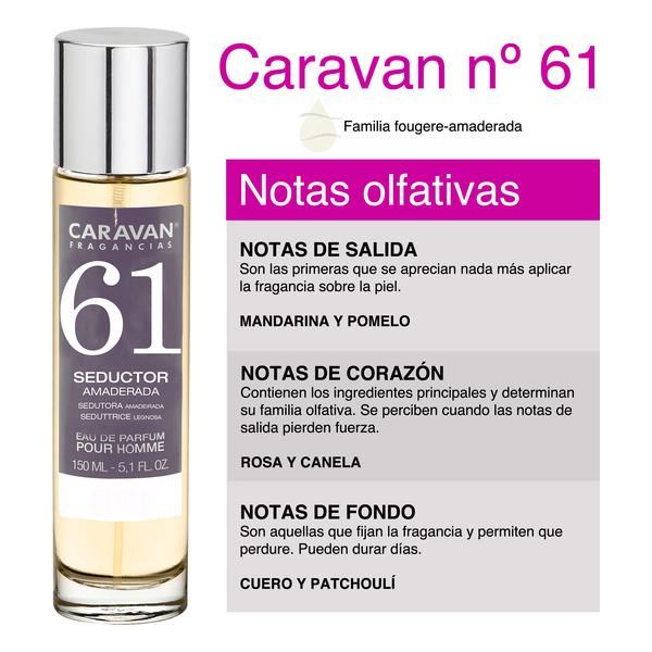 SET CARAVAN PERFUME DE HOMBRE Nº61 150ML+30ML - imagen 1