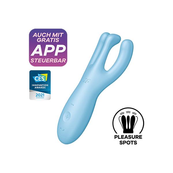 SATISFYER THREESOME 4 CONNECT - AZUL