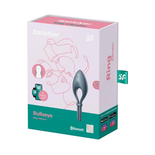 SATISFYER BULLSEYE ANILLO VIBRADOR GRIS 1UN