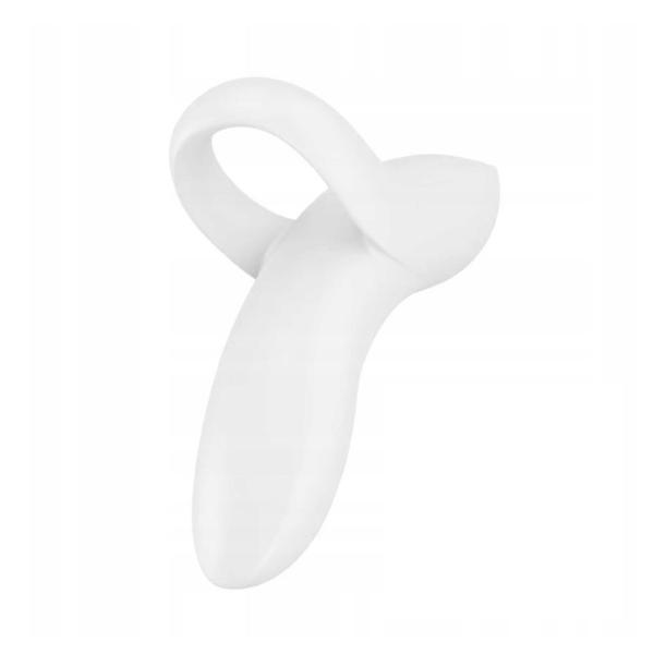 SATISFYER BOLD LOVER DEDO VIBRADOR BLANCO 1UN