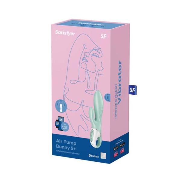 SATISFYER AIR PUMP BOOTY 5+ VIBRADOR ANAL INFLABLE MENTA 1UN