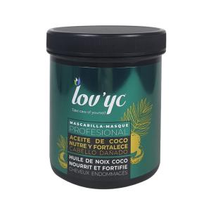 LOVYC NUTRE Y FORTALECE ACEITE DE COCO MASCARILLA CABELLO DAÑADO 700ML