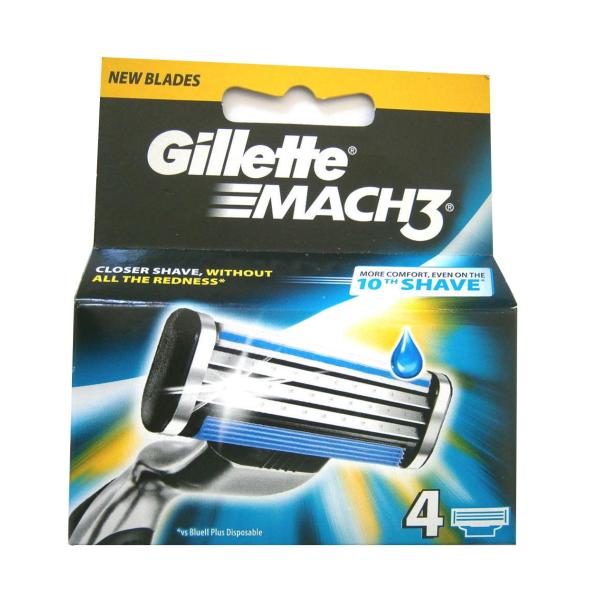 GILLETTE MACH3 RECAMBIO 4UD.