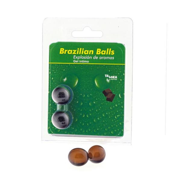 BRAZILIAN BALLS BALLS GEL INTIMO AROMA CHOCOLATE 1UN