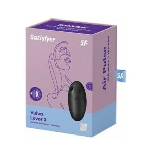 SATISFYER VULVA LOVER 3 AIR PULSE STIMULATOR NEGRO NEGRO 1UN