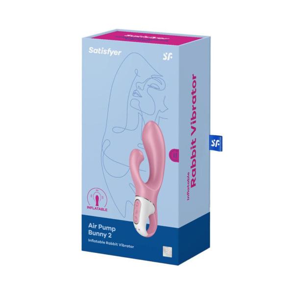 SATISFYER AIR PUMP BUNNY 2 INFLATABLE RABBIT VIBRADOR 1UN