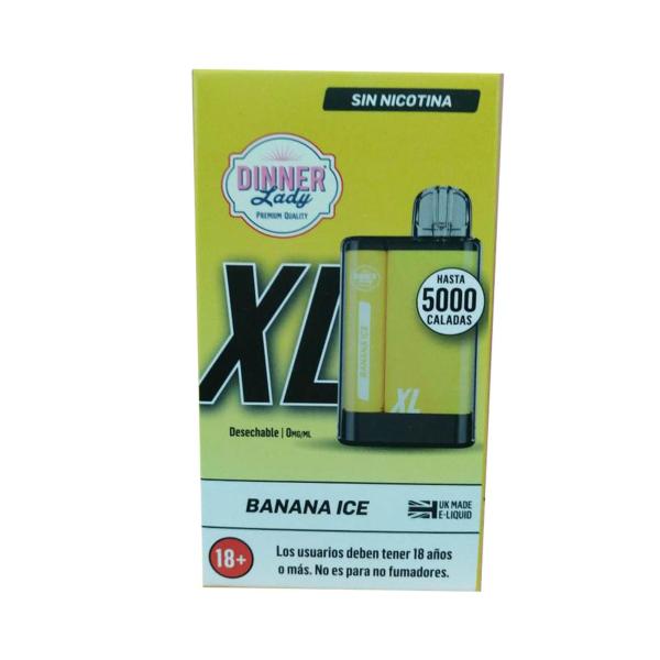 DINNER LADY PRO XL VAPEADOR BANANA ICE SIN NICOTINA 1UN