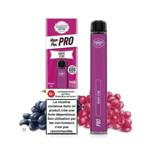 DINNER LADY PRO XL VAPEADOR GRAPE STAR SIN NICOTINA 1UN