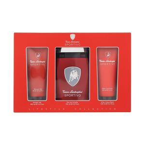 TONINO LAMBORGHINI SPORTIVO EAU DE TOILETTE 125ML VAPORIZADOR + GEL DE BAÑO 100ML + BALSAMO AFTER SHAVE 100ML