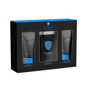 TONINO LAMBORGHINI ACQUA EAU DE TOILETTE 125ML VAPORIZADOR + GEL DE BAÑO 100ML + BALSAMO AFTER SHAVE 100ML