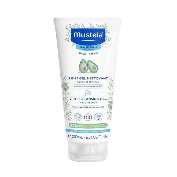 MUSTELA 2IN1 CLEANSING GEL 200ML