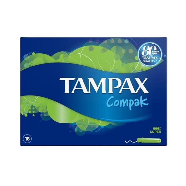 TAMPAX COMPAK COMPRESAS SUPER ABSORCION PACK 18UN