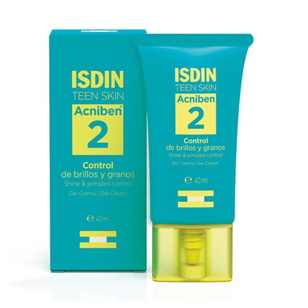 ISDIN TEEN SKIN ACNIBEN GEL-CREMA CONTROL BRILLOS Y GRANOS Nº2 40ML