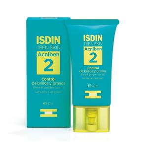 ISDIN TEEN SKIN ACNIBEN GEL-CREMA CONTROL BRILLOS Y GRANOS Nº2 40ML