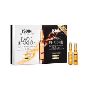 ISDIN FLAVO-C ULTRAGLICAN + FLAVO-C MELATONIN SERUM REPARADOR 10UN