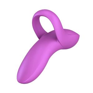 SATISFYER BOLD LOVER HYBRID FINGER VIBRADOR ROSA TESTER 1UN