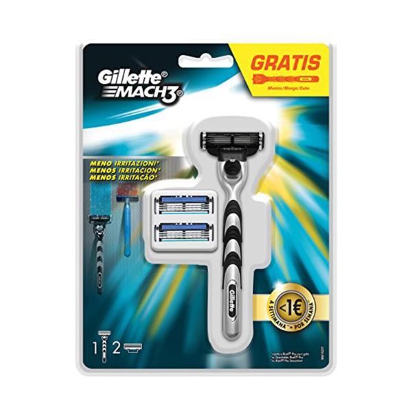 GILLETTE MACH3 PACK 3 CUCHILLAS + MANGO GRATIS