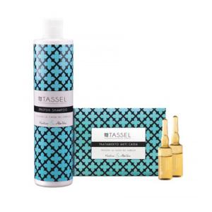 TASSEL ANTI-CAIDA CHAMPU 400ML + TRATAMIENTO 12 AMPOLLAS