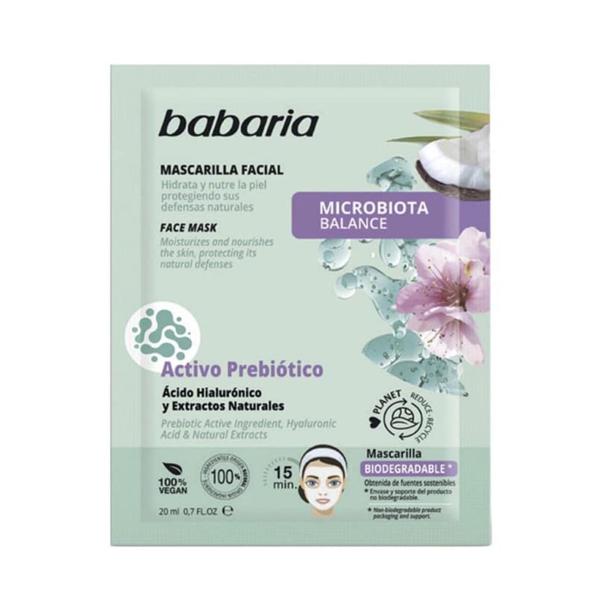 BABARIA ACIDO HYALURONICO MASCARILLA FACIAL MICROBIOTA 20ML