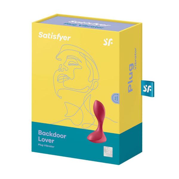 SATISFYER BACKDOOR VIBRADOR ANAL ROJO 1UN