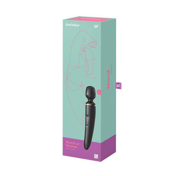 SATISFYER WAND-ER WOMEN MASAJEADOR VIBRADOR NEGRO NEGRO 1UN