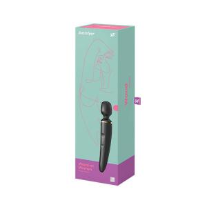 SATISFYER WAND-ER WOMEN MASAJEADOR VIBRADOR NEGRO NEGRO 1UN