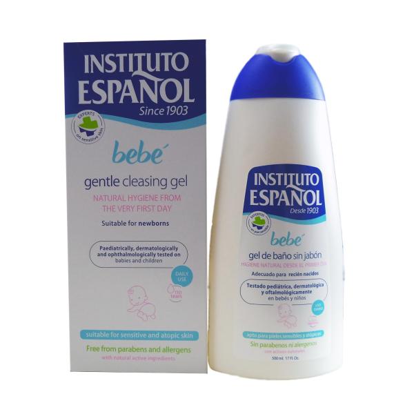 INSTITUTO ESPAÑOL BEBE GEL SIN JABON RECIEN NAVIDO PIEL SENSIBLE SIN ALERGENOS 500ML